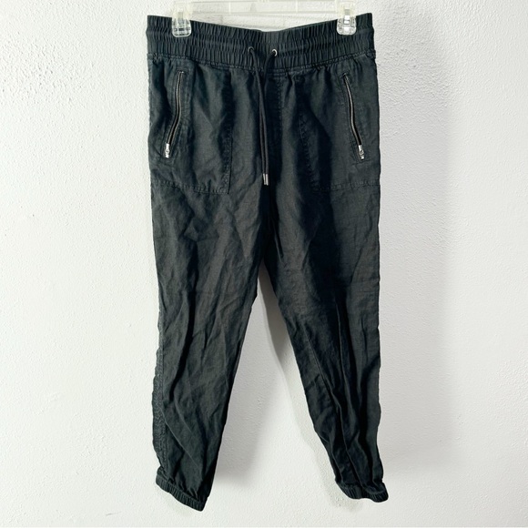 Athleta black Cabo linen jogger size 2 - Picture 1 of 6